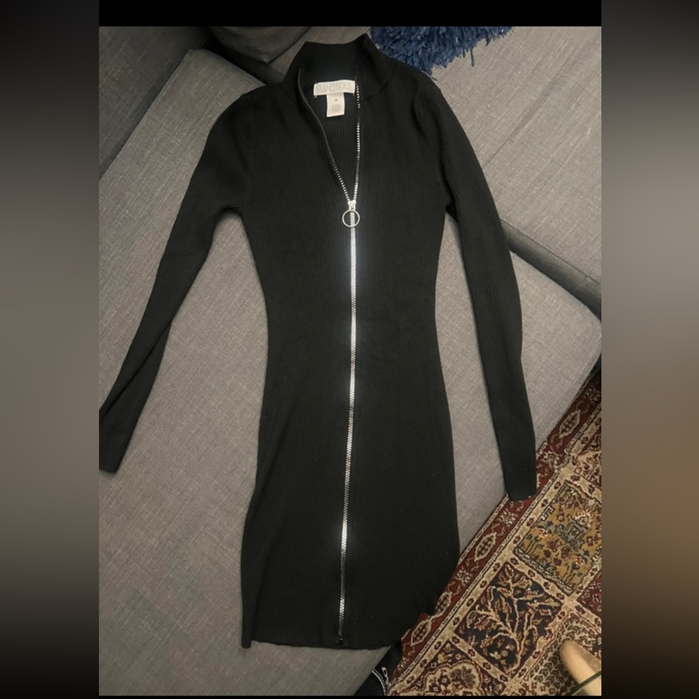 Black Zippered Dress